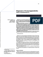Diagnosis of Acute Appendicitis:: Value of Unenhanced CT