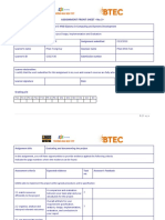 Assignment Front Sheet : Qualification BTEC Level 5 HND Diploma in Computing and Systems Development