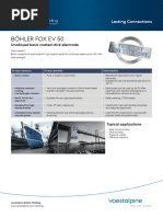 Böhler Fox Ev 50: Unalloyed Basic Coated Stick Electrode