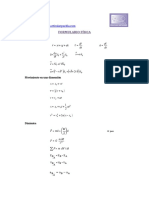 Formula de Fisica PDF