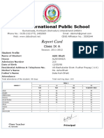 First Term Report Card1