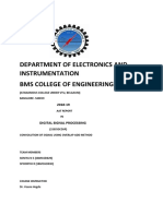 Department of Electronics and Instrumentation Bms College of Engineering