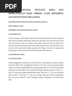 Sejarah Dogma Tentang Dosa Dan Keselamatan Pada Gereja Lama