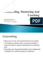 Counselling, Mentoring and Coaching