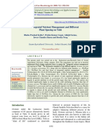 2018 - Effect of Integrated Nutrient Management and Different Plant Spacing On Tulsi