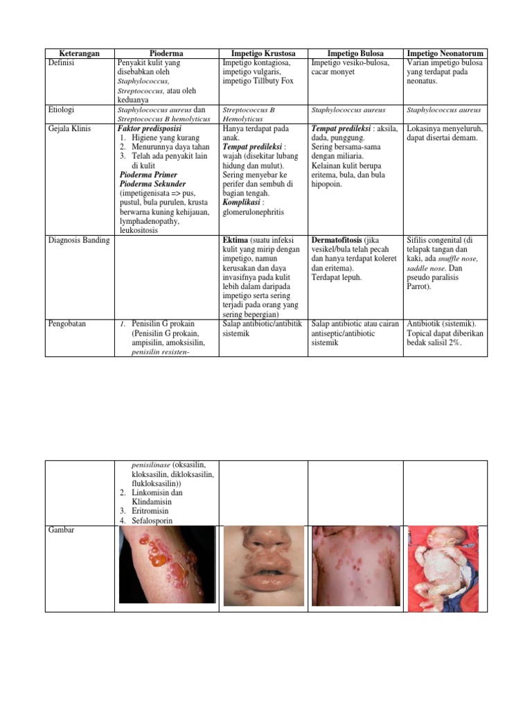 Tatalaksana dan Jenis Pioderma | PDF