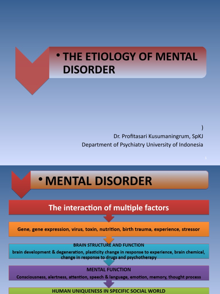 Etiology of Mental Disorders Overview | PDF | Bipolar Disorder ...