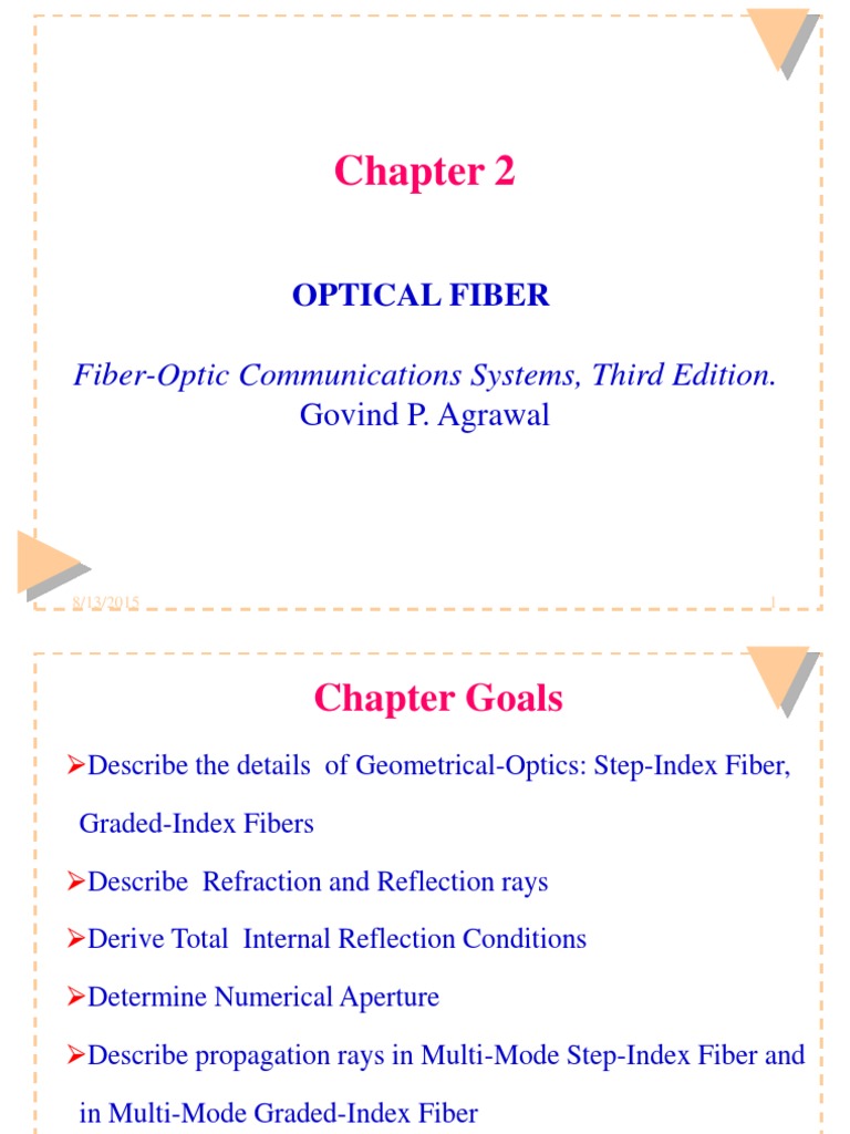 Principles of Optical Fiber Communication | PDF | Optical Fiber ...