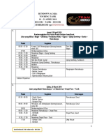 Rundown Acara Touring Tasik