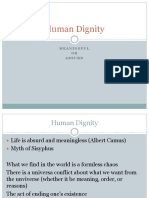 Human Dignity: Meaningful OR Absurd