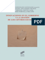 Innovaciones en El Gobierno y La Gestión de Los Centros Escolares - M.A Teresa González González PDF