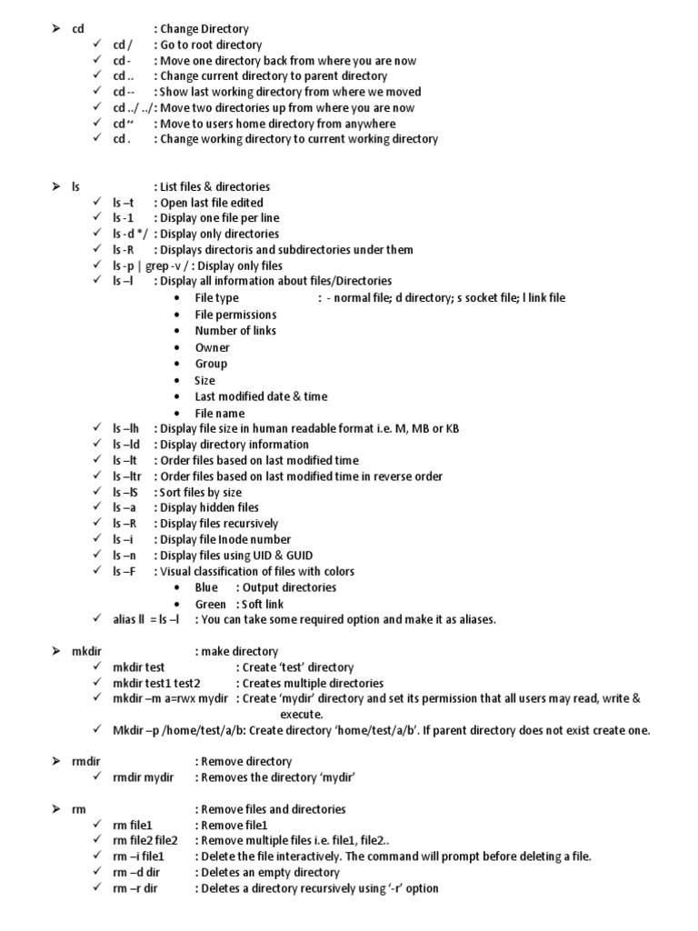 Linux Commands | PDF | File Transfer Protocol | Computer File