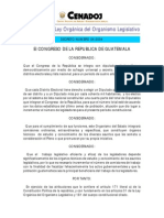 Reformas A La Ley Organica Del Organismo Legislativo