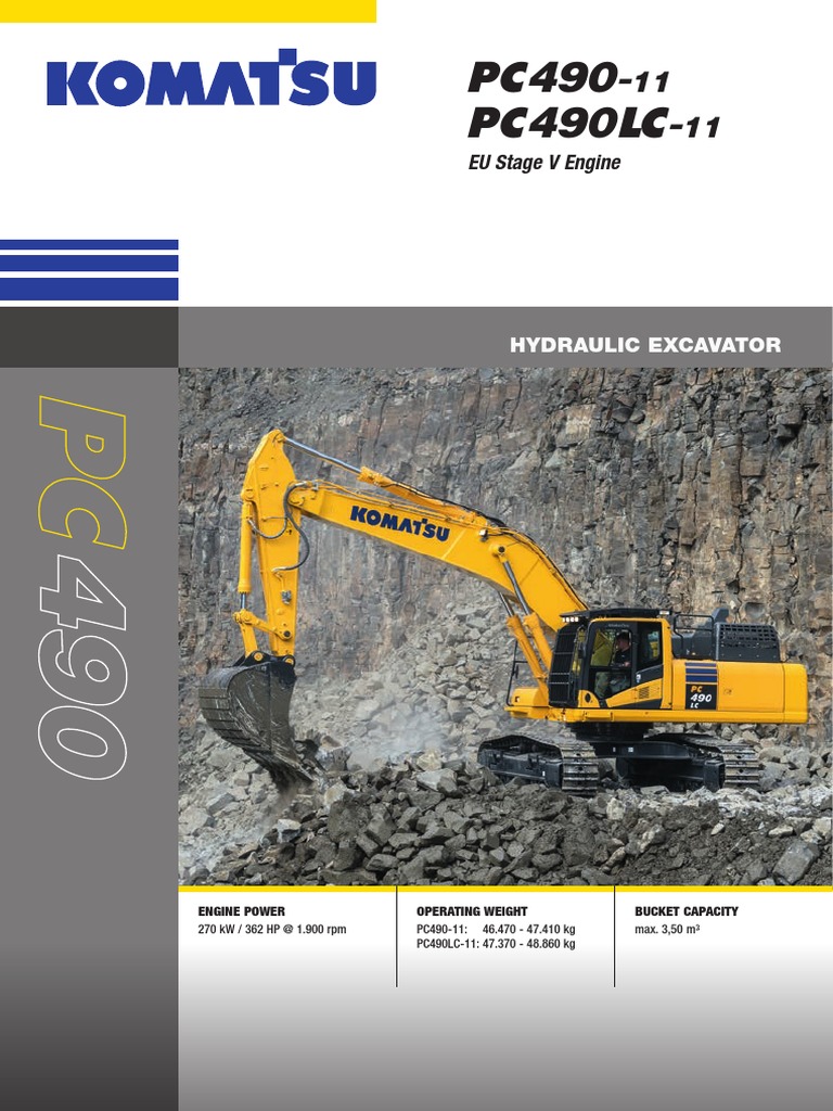 PC490 PC490LC: EU Stage V Engine | PDF | Exhaust Gas | Engines