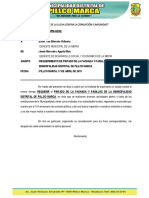 Informe Requerimiento para Pintado de Fachada