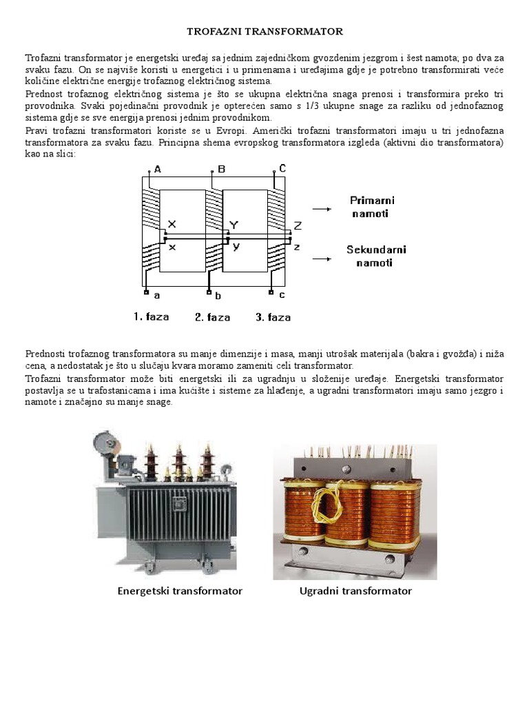 Trofazni Transformator | PDF