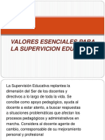 VALORES ESENCIALES PARA LA SUPERVICION EDUCATIVA, Yolenni Maestria.pptx