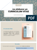 Como Elaborar Un Curriculum Vitae