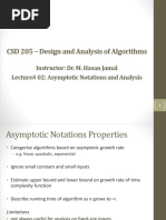 CSD 205 - Design and Analysis of Algorithms