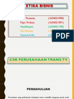 CSR - Perusahaan Trans TV