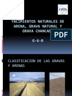 Yacimientos Naturales de Arena, Grava Natural y