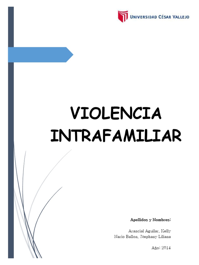 Tipos y causas de violencia intrafamiliar | PDF | Violencia doméstica ...