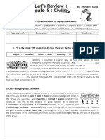Lets Review Module 6 Civility Worksheet Templates Layouts 116399