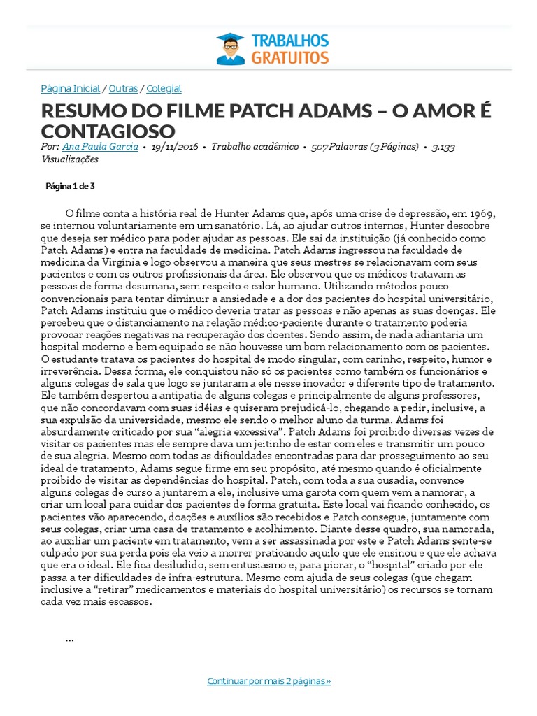 Resumo Simples Do Filme O Amor é Contagioso