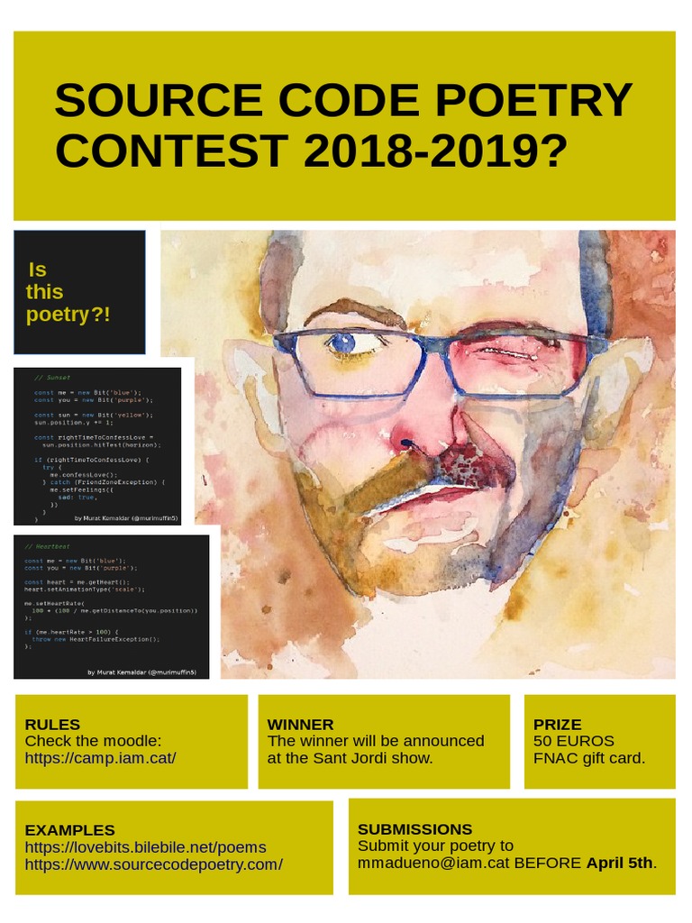 Source Code Poetry CONTEST 2018-2019? | PDF