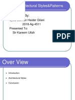 Software Architectural Styles&Patterns