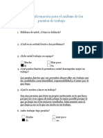 Hoja de Información para El Análisis de Los Puestos de Trabajo JM