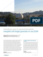Iniciativas para el aprovechamiento energético del biogás generado en una EDAR