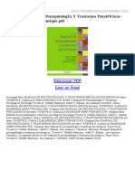 Manual de PsicopatologÍA Y Trastornos PsicolÓGicos PDF