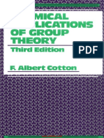 Chemical Applications of Group Theory 3rd Edition
