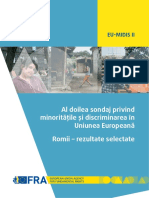 Fra 2016 Eu Minorities Survey Roma Selected Findings - Ro PDF