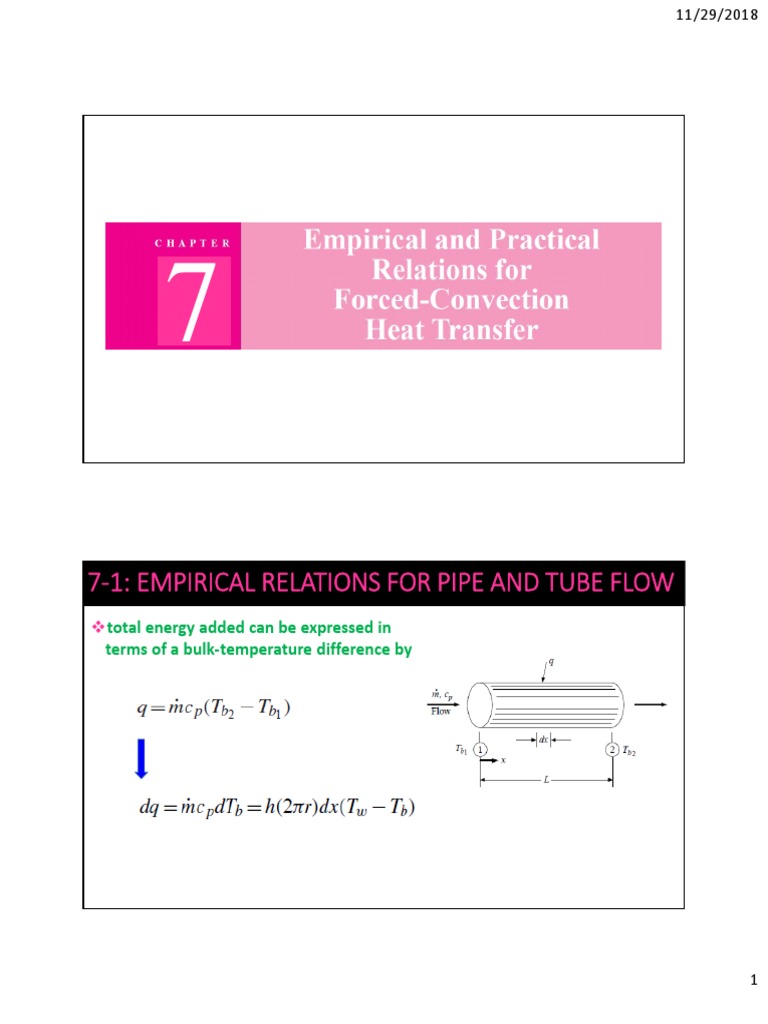 5 HEAT TRANSFER Forced Convection PDF Fluid Dynamics Dynamics