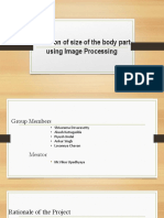 Detection of Size of The Body Part Using Image Processing