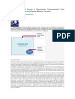 Responsabilidad Social o Relaciones Comunitarias