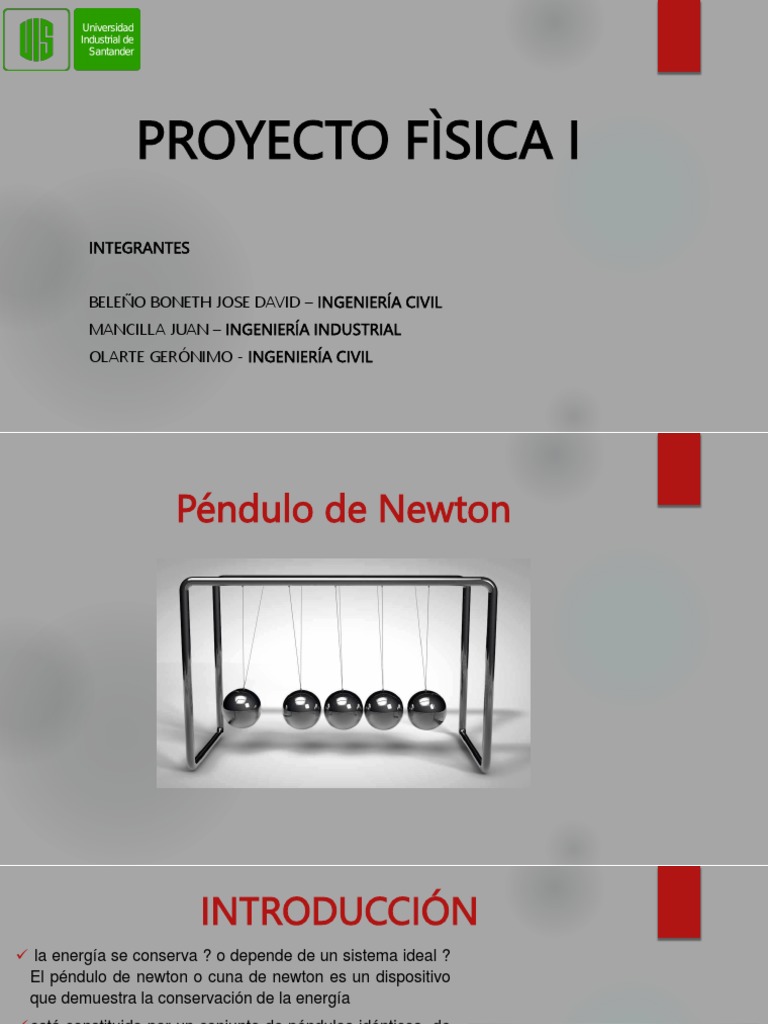 Péndulo de Newton. Curiosite