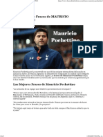 Varios - Frases de Mauricio Pochettino