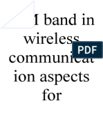 ISM Band in Wireless Communication Aspects for Embedded Strain Measure Systems in Mechanical Structures