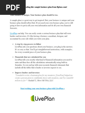 Clothing Retail Business Plan