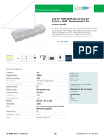 Luz de Emergencia LED GOLUX Estanca IP65, Permanente - No Permanente