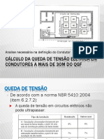 Cálculo seção condutor queda tensão 30m QGF