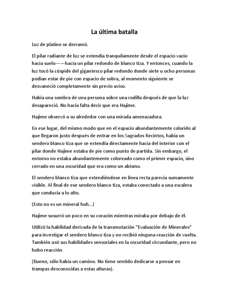 174 La última Batalla Pdf Pdf Ligero Sonido