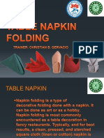 Table Napkin Folds: 10 Styles in 2 Minutes