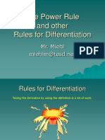 The Power Rule and Rules for Differentiation