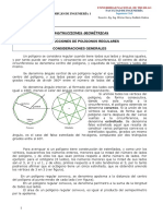 Unidad 01: Construcciones Geométricas Construcciones de Polígonos Regulares Consideraciones Generales