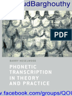 Phonetic Transcription in Theory and Practice PDF
