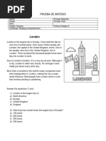 Prueba Sintesis 3° HC